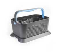 Rati Basket - Bleu, Panier de voiture avec adaptateur au coffre, antidérapant et stable pendant le trajet 94% de matériel recyclé