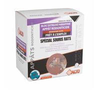 Raticide/Souricide spécial Souris et Rats - Appâts Rodonticide Professionnel foudroyant, Mort aux Rats Puissant pour intérieur et extérieur | Anti Rongeur et Rat, Poison, Produit Efficace