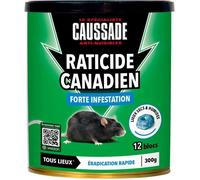 Raticide Canadien - Anti Rats - Efficacité Radicale - Tous Lieux - 12 Appâts Blocs Pâtes Flocoumafen PIEGE POUR NUISIBLE DE LA MAIS