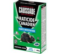 Raticide Canadien Forte Infestation Appat - CAUSSADE - Prêt à l'Emploi Nourriture pour Petit Animal - 40 Pieces - CARPT400