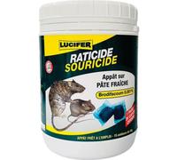 Raticide Souricide Pâte Fraîche 150g - Brodifacoum 0,001% - Appât Puissant pour Rats et Souris - Intérieur & Extérieur - Elimine Rongeurs Rapidement