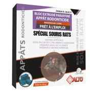 Raticide/Souricide spécial Souris et Rats - Appâts Rodonticide Professionnel foudroyant, Mort aux Rats Puissant pour intérieur et extérieur | Anti Rongeur et Rat, Poison, Produit Efficace