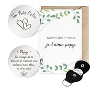 Ratifyale Cadeau pour Papy, Porte-Bonheur Carte, Idee Cadeau Papy Noel Cadeau Papi Noel Cadeau pour Grand Pere Cadeau pour Papi Cadeau Grand Parent Cadeau Fete des Papy Cadeau Retraite Anniversaire