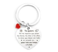 Ratifyale Porte-clés cadeaux pour couples, Je t'aime (Te quiero), Taille Unique