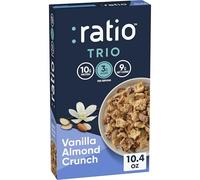 Ratio Céréales croustillantes à la vanille et aux amandes, 10 g de protéines, compatibles avec le régime cétogène, 295 ml