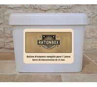 Ration d’urgence 25 ans de conservation - 158 portions - Kit alimentaire 7 jours - Repas lyophilisés Rationbox