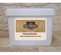 Ration d'urgence - Pack Protéiné - durée de conservation de 25 ans - Rationbox