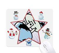 rationaliser la silhouette requin féroce le bonhomme de neige étoile tapis de souris