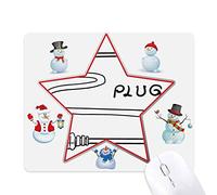 rationaliser la silhouette requin féroce le bonhomme de neige étoile tapis de souris