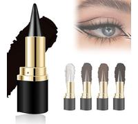 Rationalu Gel Eyeliner, Rational Eye Stick, Rational Gel Eyeliner, Rationalu Us Eyeliner, Black Gel Eyeliner Pencil Set, Natural Black Eyeliner Cream Waterproof Smudge Proof Liquid Eyeliner Pen(Black)