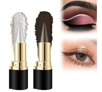 Rationalu Gel Eyeliner, Rational Eye Stick, Rational Gel Eyeliner, Rationalu Us Eyeliner, Black Gel Eyeliner Pencil Set, Natural Black Eyeliner Cream Waterproof Smudge Proof Liquid Eyeliner Pen(Silver