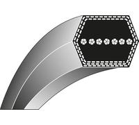 Ratioparts Courroie trapézoïdale type 4-12,7 x 2184 Li pour tondeuse autoportée Tracteur à gazon Double courroie trapézoïdale Vert