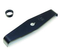 Ratioparts Couteau à débroussailleuse à 2 Dents Diamètre extérieur 300 mm Diamètre d'alésage 20 mm Épaisseur 4 mm Noir