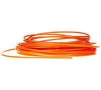 Ratioparts Fil de Nylon 2,4 mm en Aluminium Cut 15 m de Fil de Tondeuse 6 pans Orange