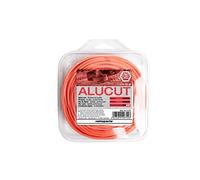 Ratioparts Fil de Nylon 2,7 mm en Aluminium Cut 15 m de Fil de Tondeuse 6 pans Orange