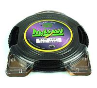 Ratioparts Fil de Nylon 3 mm, 132 m de Fil de Tondeuse 4 pans Noir