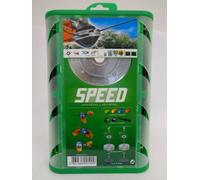 Ratioparts Fil de Nylon 4 mm de diamètre avec 4 Fils de Coupe en Aluminium Argenté