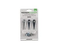 Ratioparts Lame pour Robot 49,5 x 7,2 mm Bosch F016800321 Couteau Robot Gris