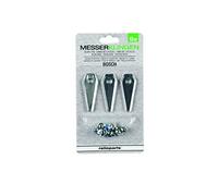 Ratioparts Lame pour Robot 49,5 x 7,2 mm Bosch F016800321 Couteau Robot Gris