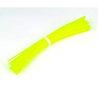 Ratioparts Lot de 50 Fils de Nylon de 30 cm de Fil de Coupe 6 pans Jaune