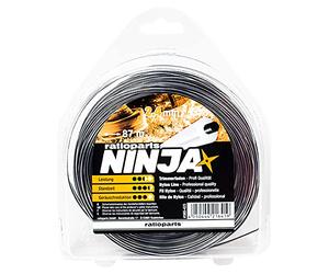 Ratioparts Ninja Copolymer Fil de Coupe Rond en Nylon pour débroussailleuse 2,4 mm 87 m