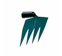 Ratissoir forgé griffe à remblai - LEBORGNE - ref 439002 - manche bois percé PEFC - 4 dents - 31 cm