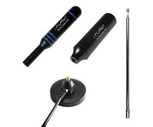 RaTLSnake M6 v2 - Ensemble Premium à 3 Antennes pour NESDR, RTL-SDR, HackRF et Autres Radios Définies par Logiciel. Ensemble d'Antenne à Fouet Magnétique pour Radios avec Connecteurs SMA de 50 ohms