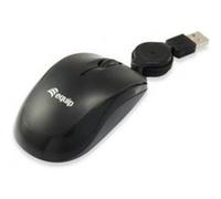 Equip Souris optique de voyage 245103 Rétractable USB 1000 dpi 3 boutons Noir
