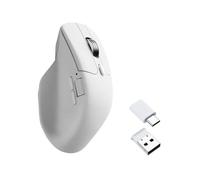 Keychron Souris M6 sans fil PixArt 3311 2.4 GHz et Bluetooth 12000 DPI Blanche silencieuse