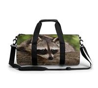 Raton Laveur Brun Sac De Sport Gym Sac De Voyage Sac W nd Duffel Bag pour Camping Randonnée Voyage 45x23x23cm
