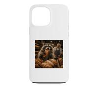 Raton Laveur Croissant Boulangerie Amoureux des Animaux Coque pour iPhone 13 Pro Max