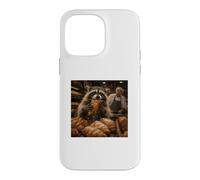 Raton Laveur Croissant Boulangerie Amoureux des Animaux Coque pour iPhone 14 Pro Max