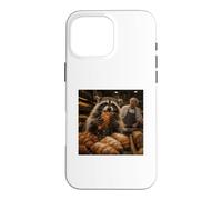 Raton Laveur Croissant Boulangerie Amoureux des Animaux Coque pour iPhone 16 Pro Max