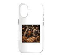 Raton Laveur Croissant Boulangerie Amoureux des Animaux Coque pour iPhone 17