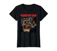 Raton Laveur Douane Aéroport Please Stay Calm Animaux drôle T-Shirt Graphique avec Valeur