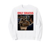 Raton Laveur Douane Only Snacks Amoureux des Animaux drôle Sweatshirt