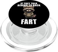 Raton Laveur Drôle Disant S'ils Parlent De Votre Pet Arrière PopSockets PopGrip pour MagSafe