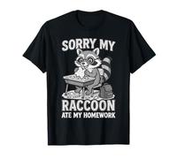 Raton laveur, enfants, filles, garçons, raton laveur a mangé mes devoirs raton laveur T-Shirt