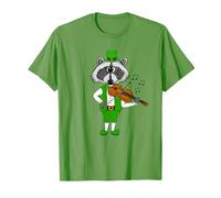 Raton Laveur Jouant du Violon violoniste de la Saint-Patrick T-Shirt