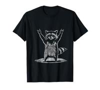 Raton Laveur Jupe Signe Main Fourchette Frites Graphique T-Shirt