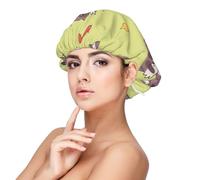 Raton laveur kawaii mignon,Bonnet de nuit en satin pour adulte - Bonnet de nuit élastique pour femme, couvre-cheveux de nuit