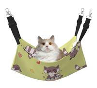 Raton Laveur Kawaii Mignon,Hamac Suspendu pour Chat, lit Suspendu Doux Double Face pour Petits Chiens,L