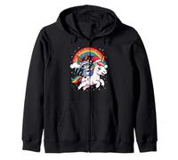 Raton Laveur Licorne Arc-en-Ciel Panda des Ordures Sweat à Capuche