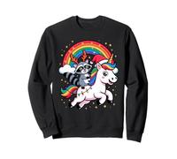 Raton Laveur Licorne Arc-en-Ciel Panda des Ordures Sweatshirt