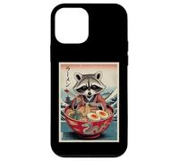 Raton Laveur Mangeant des Ramen Nouilles japonaises drôles Anime Japon Coque pour iPhone 12 Mini