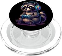Raton laveur mignon console drôle vidéo jeu graphique zocker mode PopSockets PopGrip pour MagSafe