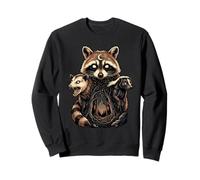 Raton Laveur Opossum Forêt Mystique Art Sweatshirt