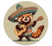 Raton Laveur Portant Un Sombrero et Jouant de la Guitare 1000pcs (67.5x67.5cm) Puzzles Adaptés Aux Adultes Et Aux Personnes Âgées De 14 Ans Et Plus