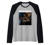 Raton Laveur Poubelle Amoureux des Animaux Chefs Special Manche Raglan