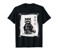 Raton Laveur Samouraï Culture Japonaise Katana Warrior Ukiyo-e Art T-Shirt
